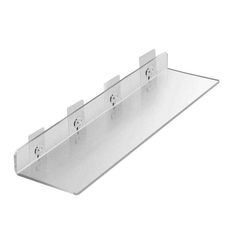Wall Mounted Storage Holders Record Shelf Acrylic Display Shelves Clear Holder Floating Storage Stand Rack Organizers