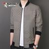 Men's Plaid Baseball Collar Jacket