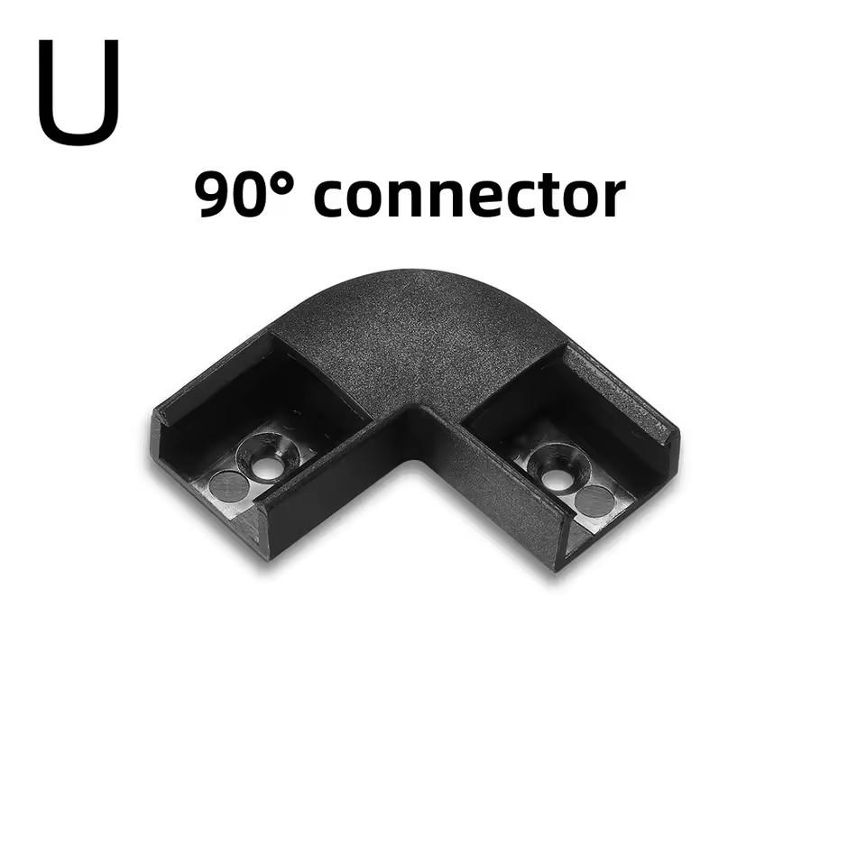 Schwarze Abdeckung 3-30 Fuß/Pack LED-Aluminiumprofil 0,5 m/Fuß U/V-Form Geeignet für 8-12 mm LED-Streifen Gehäusekanal led