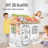 DIY Cardboard House Model: Early Education Puzzle & Painting Toy for Kids