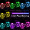 Car Coaster Pad Colorful Led Atmosphere Light Water Cup Mat Valve Cap For Citroen C4 C3 C5 C1 C6 C2 C5X e-C4 X C-Elysee Berlingo