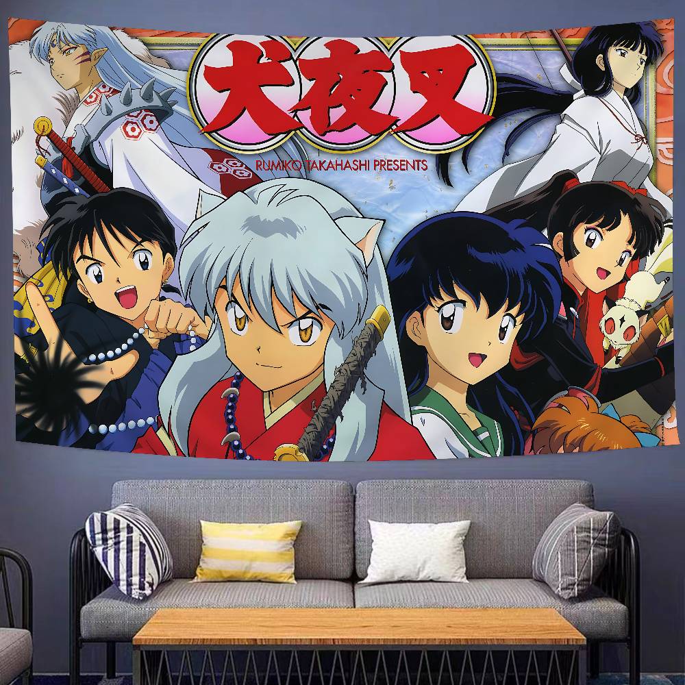 Cartoon Inuyasha Hippie Wall Hanging Tapestries For Living Room Home Dorm Decor Art Home Decor