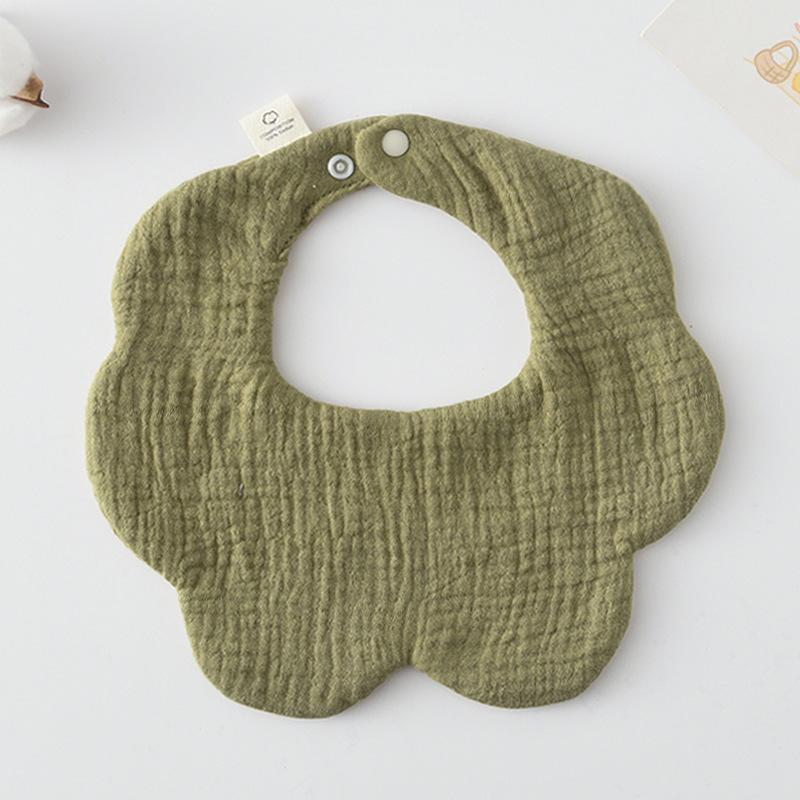 360-Degree Pure Cotton Petal Baby Drool Bib