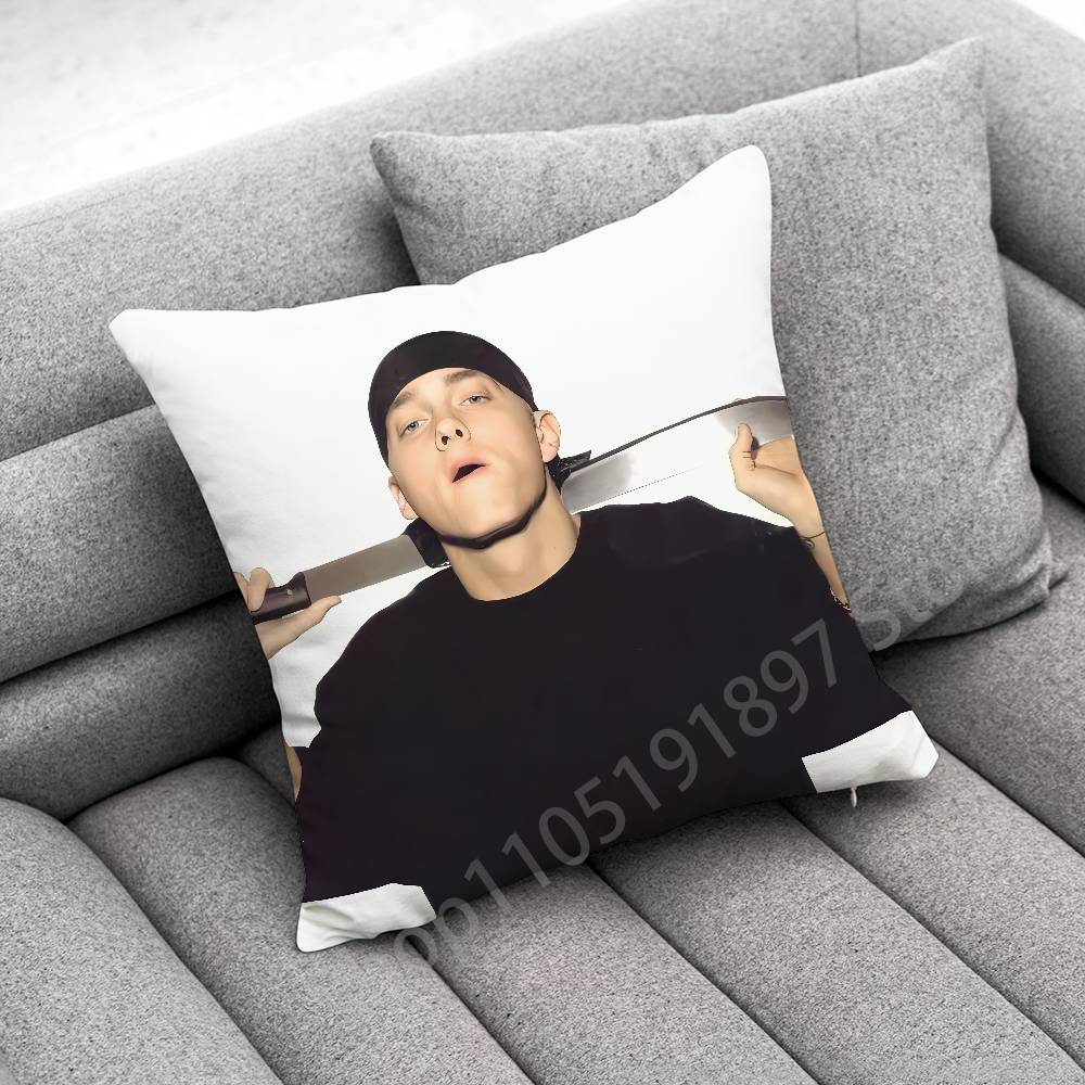 E-Eminem The Marshall Mathers LP STANS Throw Pillow Case For 30cm 40cm 45*45cm 50cm 55cm Square Sofa Pillowcase Shell
