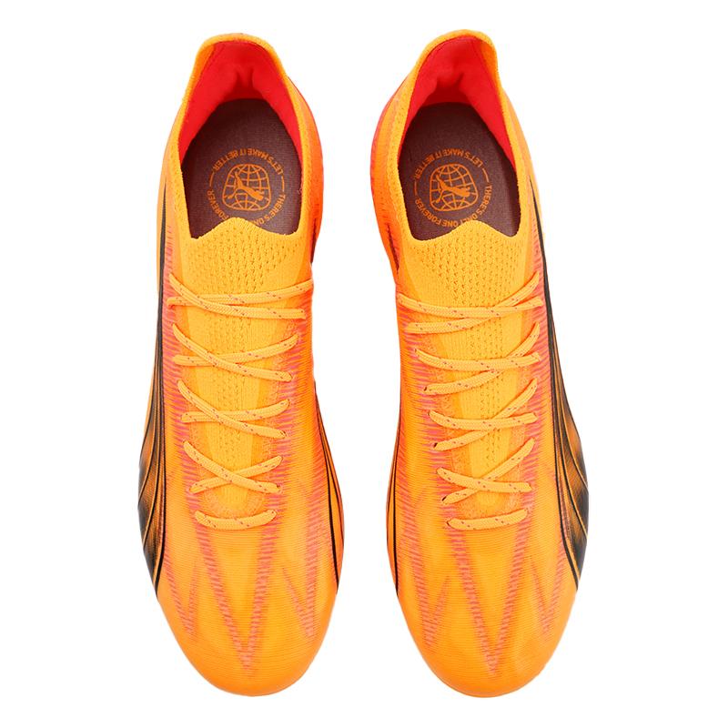 Puma Ultra Ultimate Comfortable Minimalist MG (Rubber Short Studs) Soccer Shoes Unisex Soccer Shoes Orange 107749-03