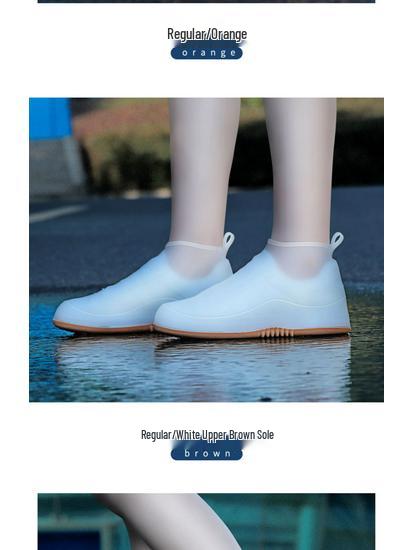 Unisex Waterproof Non-Slip Silicone Rain Boot Covers for Hiking