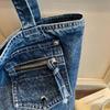 Large Capacity Denim Bag Women's Tote Bag Vintage Shoulder Crossbody Bag