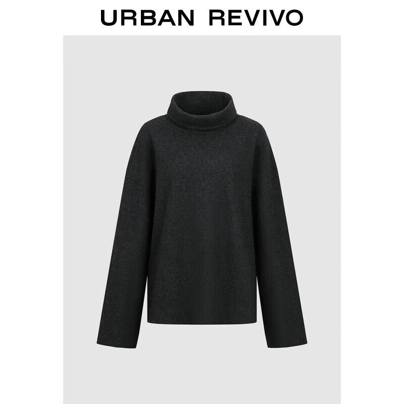 UR2025 Women s Oversized Stand Collar Sweatshirt M