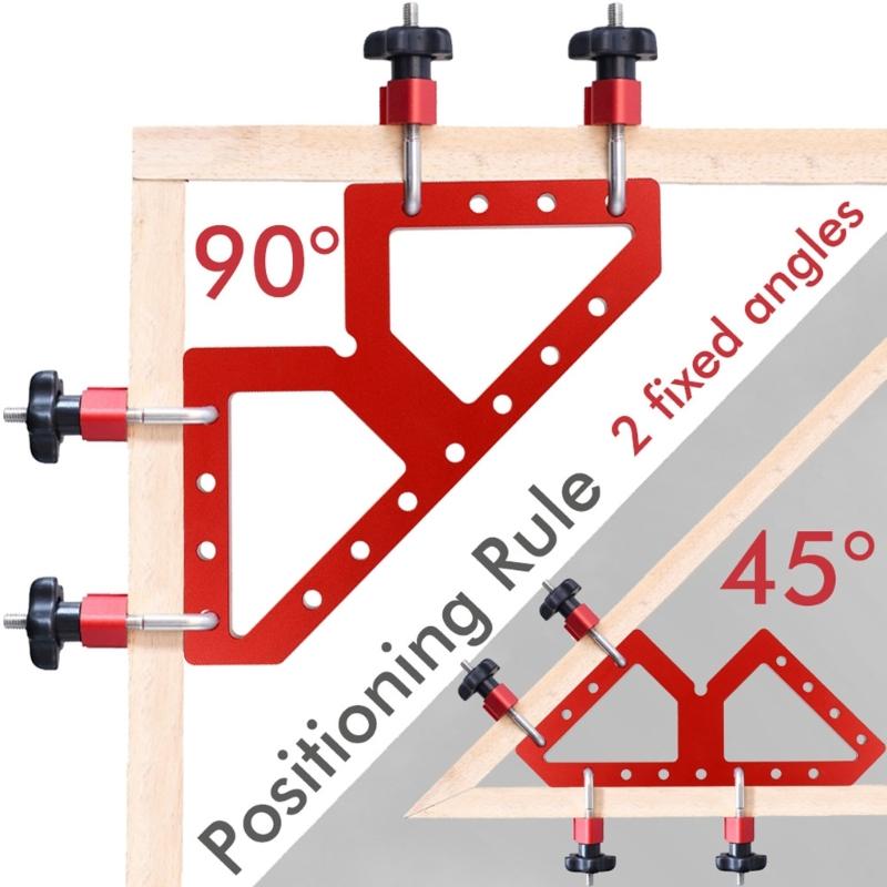 Aluminum Alloy WType Auxiliary Fixture Table Skirt Clamping Square Woodworking Right Angle Clamp Clamping Fixing Clamp