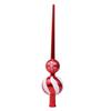Festival Holiday Tree Top 28cm Metallic Color Gourd Shape Christmas Tree Top Decoration for Indoor and Outdoor Use