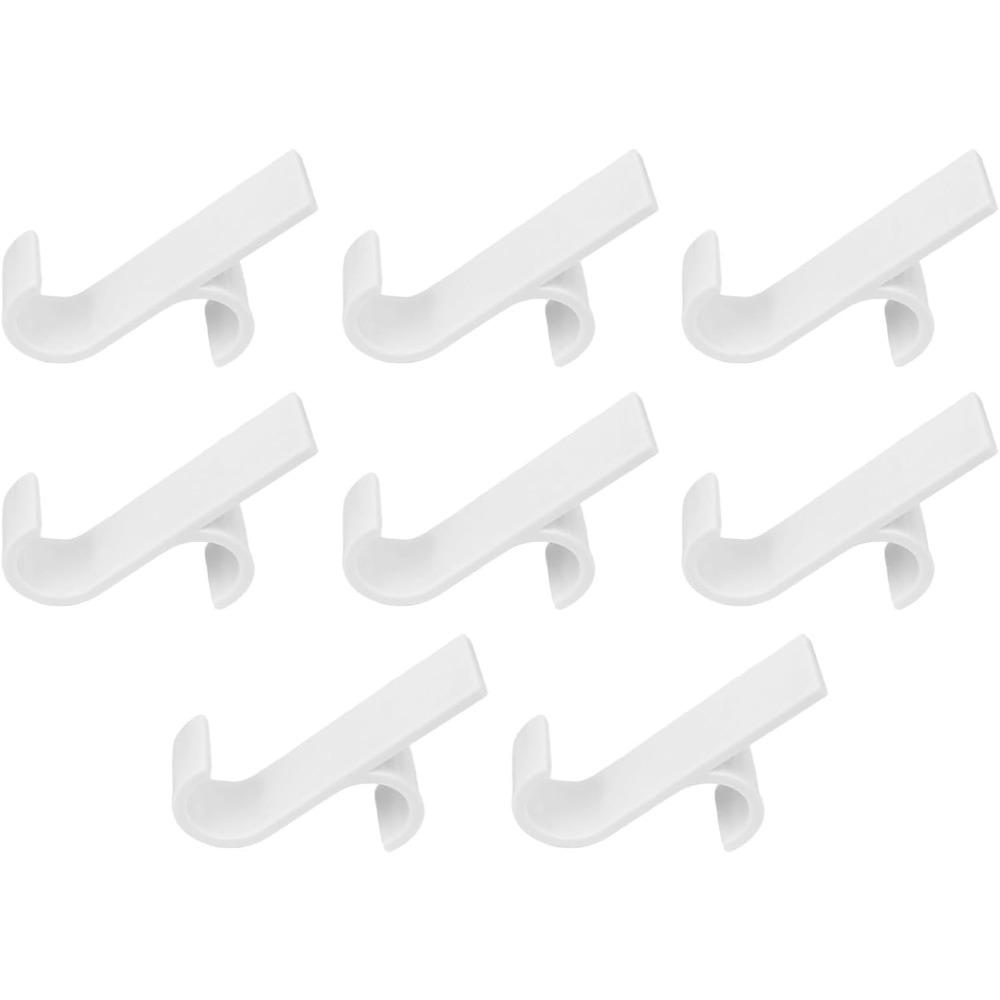 Cârlige de uscare pentru calorifer din plastic, Design negru detașabil - Umerașe economice pentru prosoape și haine pentru baie și spălătorie