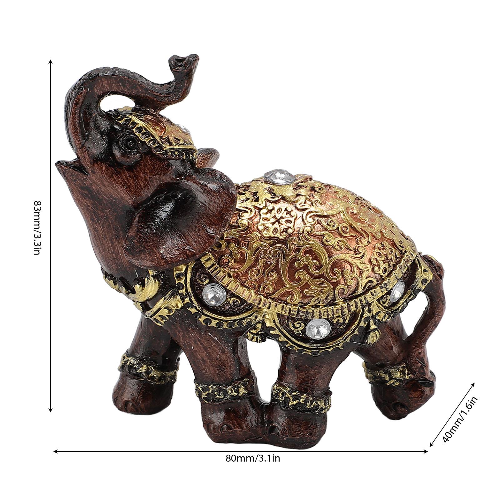 

Статуэтка Слона из Смолы, Слон Удачи Фэн-шуй, Украшение для Дома, Гостиной, Книжной Полки