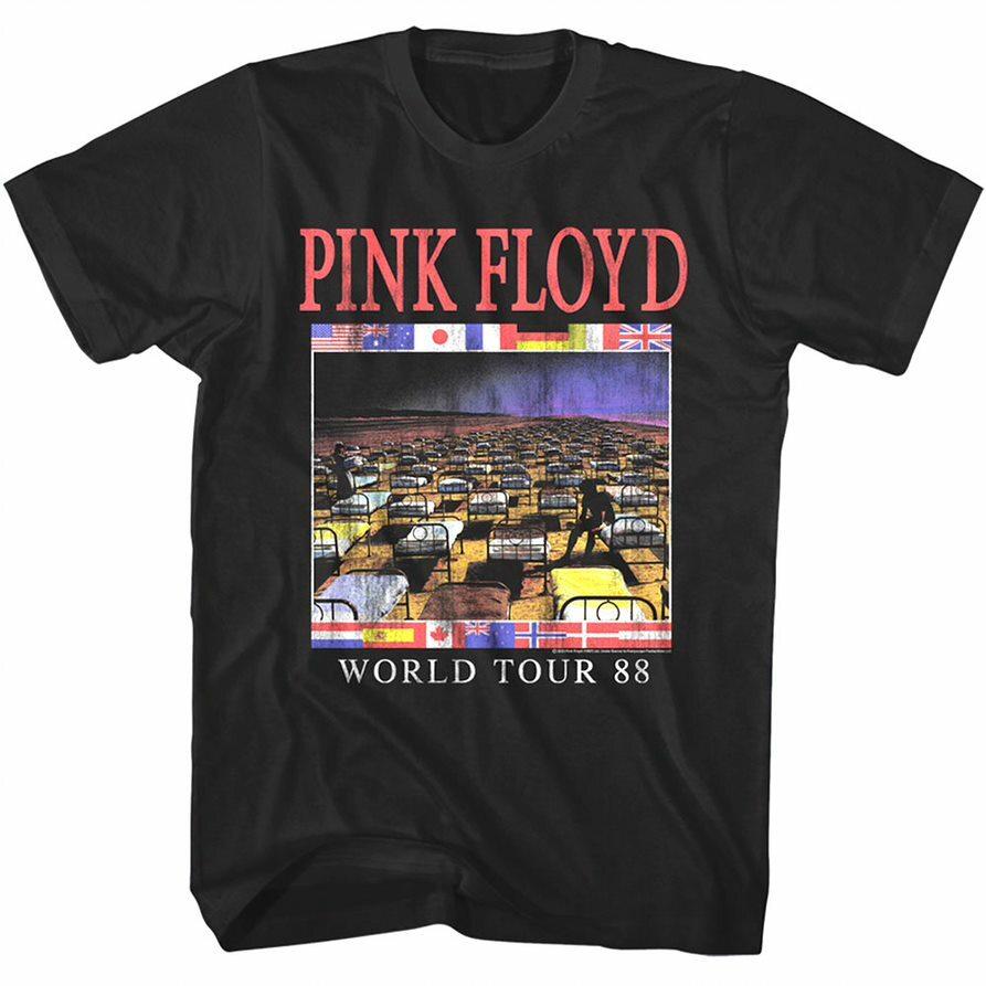 Pink Floyd World Tour 1988 Men s T-Shirt Rock Band Concert Unisex T-Shirt XXL
