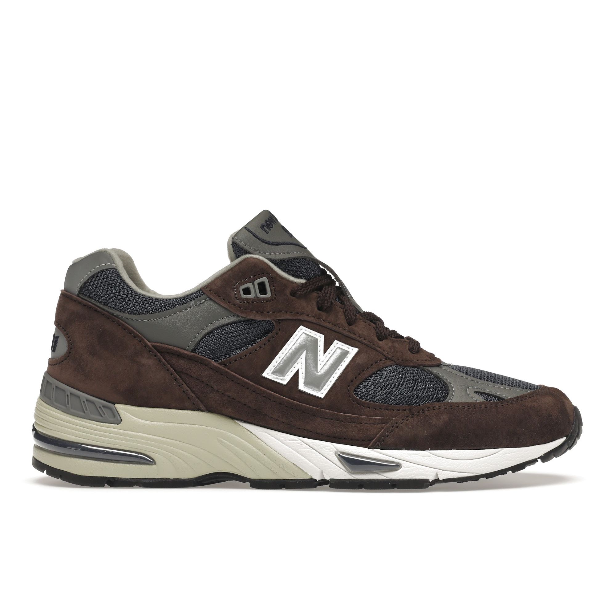 

New Balance 991 Made In England Коричневые мужские кроссовки Темно-синие M991BNG 44