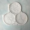 Keychain Resin Mold Life Tree Keyring Silicone Molds Epoxy Resin Casting Mold Pendant Mould with Hole for Jewelry Making