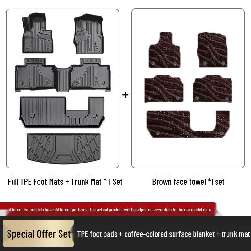 Cadillac XT6 TPE Carpet Floor Mats (2020-2025 Models) - Original Style, Full Surround