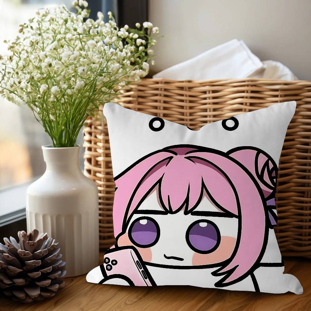Anime Doro Pillowcase Toon Gift Cushion Cover Bedroom Home Sofa Chair Seat Decor Pillow Case