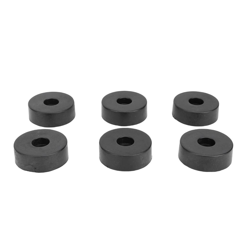 24PCS Speaker Isolation Feets Rubber Shock Proof Speaker Floor Protector Mat with Screws for Turntables Amplifiers