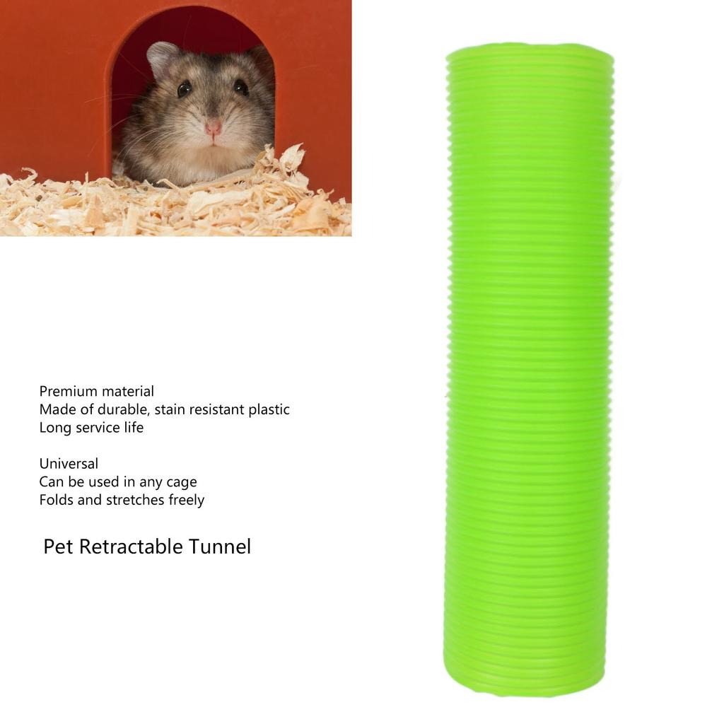 Pet Retractable Tunnel Interactive Fun Relieve Boredom Small Animal Foldable Play Tube For Rabbits Guinea Pigs Hedgehogs