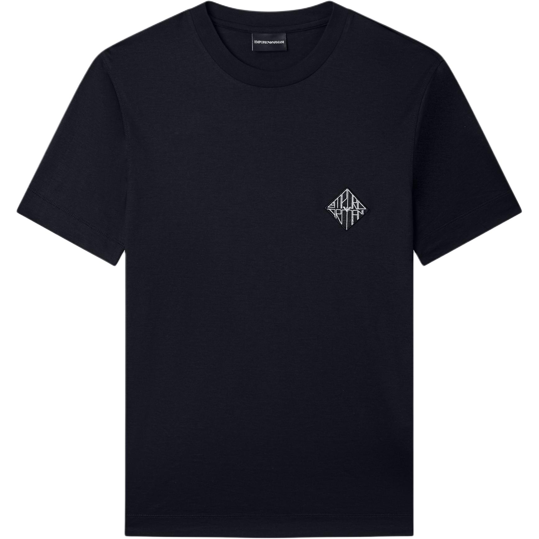 Emporio Armani Logo Crew Neck Slim Fit Short Sleeve T-Shirt Men tops EM005281-AF13747-MB638 S