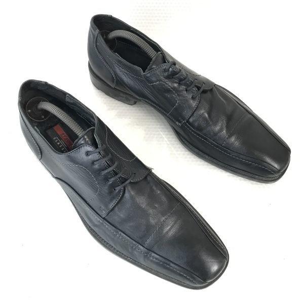 Germany Lloyd Leather Swirl Moccasin 10F 28.5 Black Dress Shoes Business(USED)