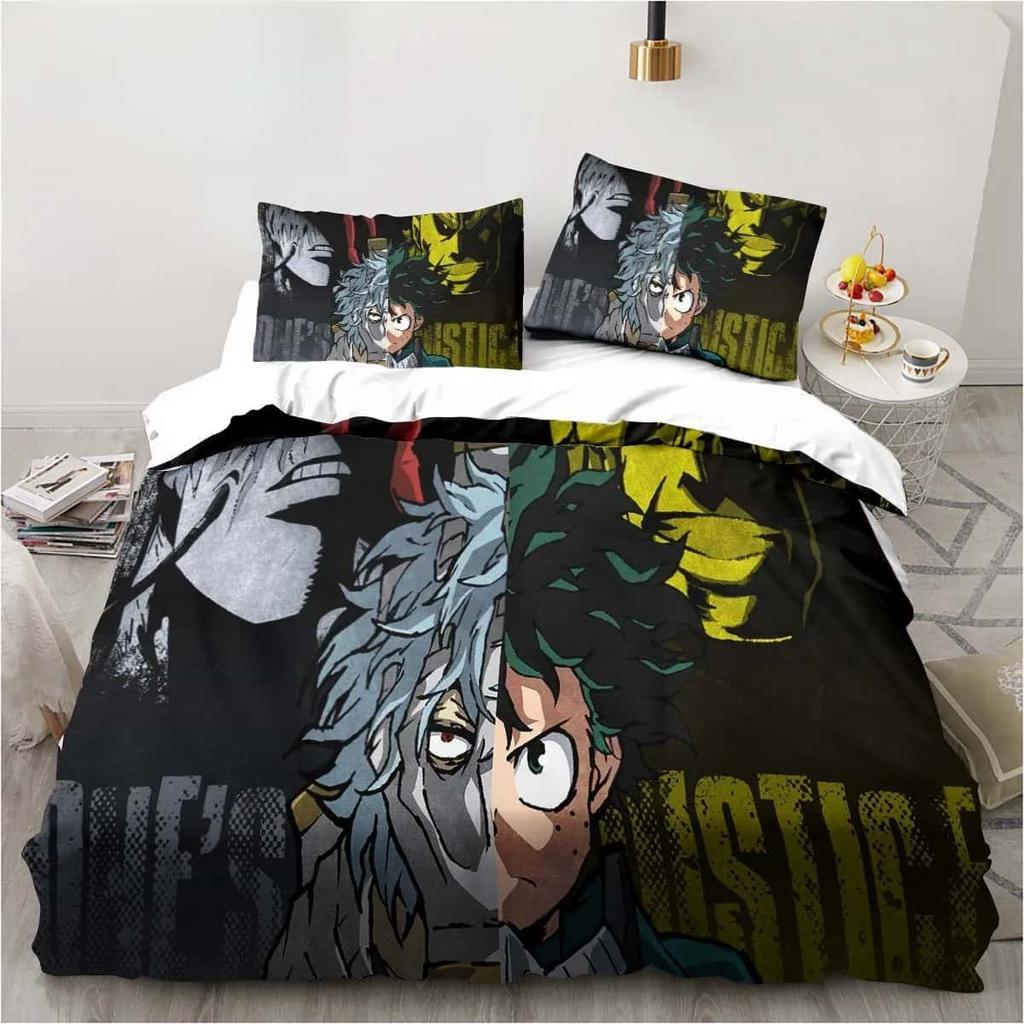 3D Print Bedding Gift Anime My Hero Academia Bedding Collection Single Twin Full Queen King Size Bed Collection Adult Kid Bedroom Home Textile
