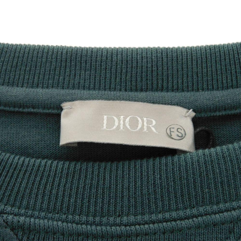 Used 10656 Logo Patch Crew Neck 193J646A0554 7829 S Green FS Stamp Unused Kenny Scharf White Men's from Japan AUTHENTIC