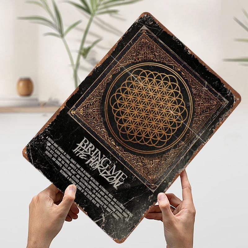 

Bring Me The Horizon Металева Плакатна Бляшана Табличка Винтажні Прикраси Індивідуальна Металева Табличка для Декору Стін Декор для Дому Ретро Предмети 20x30cm