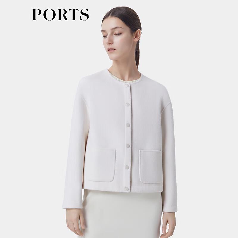 

PORTS Женское двустороннее короткое пальто из шерстяной смеси XS