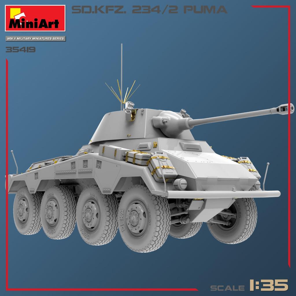 MiniArt 1/35 German Sd.Kfz.234/2 Plastic Model Kit MA35419