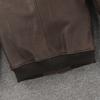 Flight Suit A2 Soft Genuine Cow Men Leather Jacket Brown Aviator Bomber Jackets Man Coat Spring Autumn