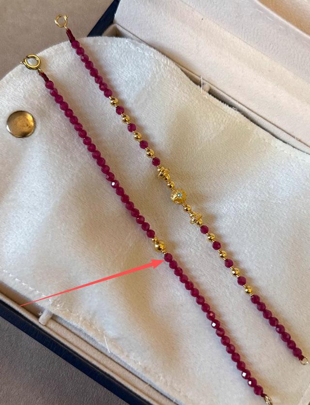 Hot Selling Pigeon Blood Red Beaded Bracelet for Women Retro Brushed Eight-pointed Star Beaded Bracelet Stacked