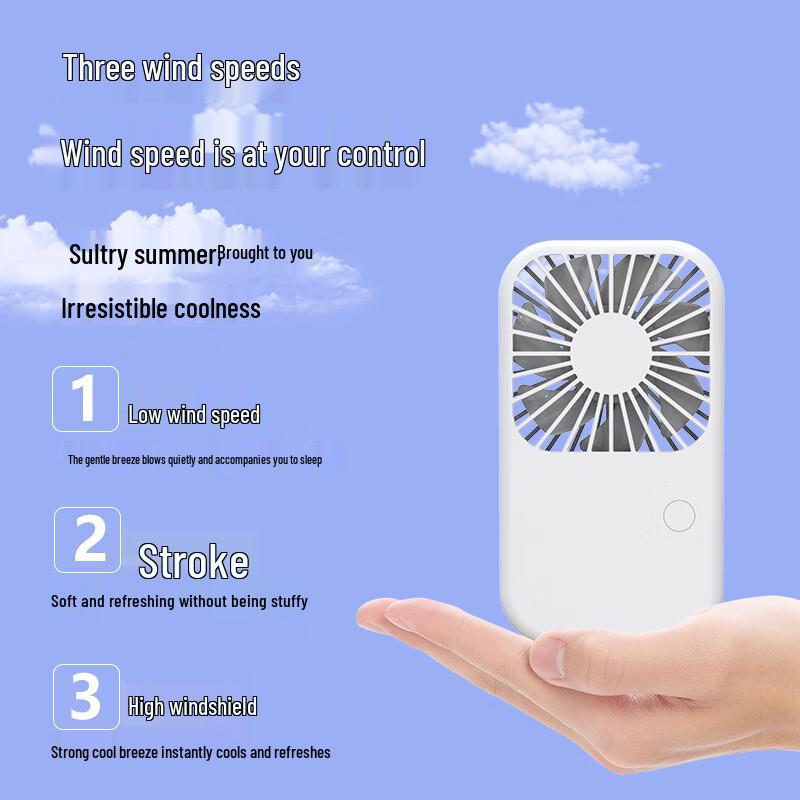 Portable USB Rechargeable Mini Pocket Fan