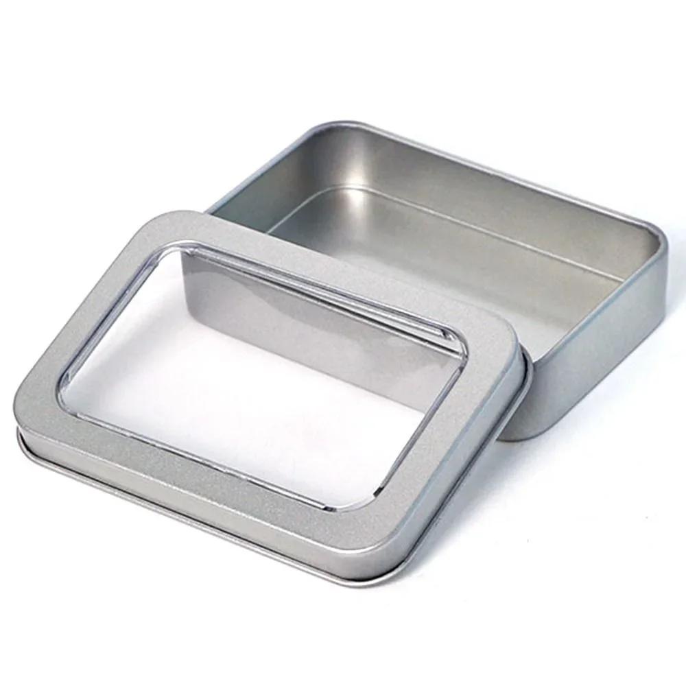 1Pc Aluminum Tin Jar U-disk Metal Packaging Box Key Buckle Case Candy Box Candle Iron Box Tea Can Refillable Cosmetic Container