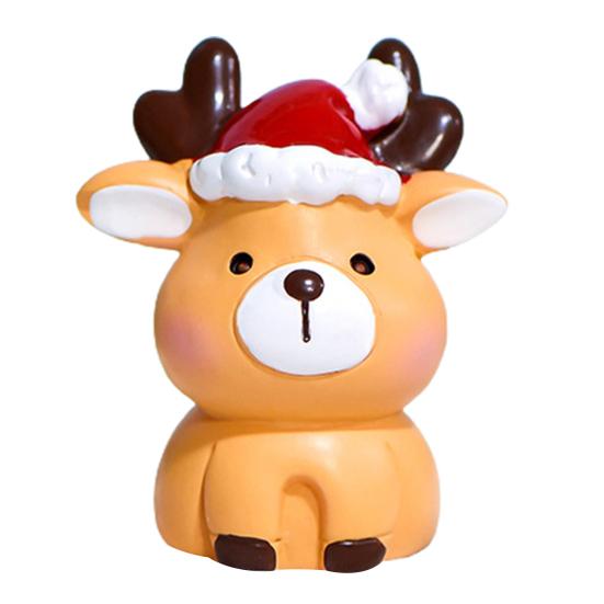 Stylový krásný vánoční motiv miniaturní socha Malé ozdoby na panenky z pryskyřice Dekor na plochu