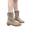 Polished medium tube square and pointed fashion boots autumn and winter new out retro style versatile women's boots