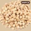 50/200/400 Stück Unfertige Leere Mini DIY Holzquadratblöcke 1cm Holz Vollwürfel Für Holzbearbeitung Handwerk Puzzle Herstellung Material