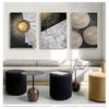 Und weiße Holzmaserung Malerei Gloden Wandkunst Poster Druck Bilder für Wohnzimmer Home Decor Nordic Dekoration Abstrakt Schwarz