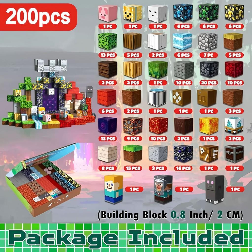 

Майнинг Майнкрафт Транспорт Приключение Долина Ферма Сборка Магнитный Блок Набор Куб Style R