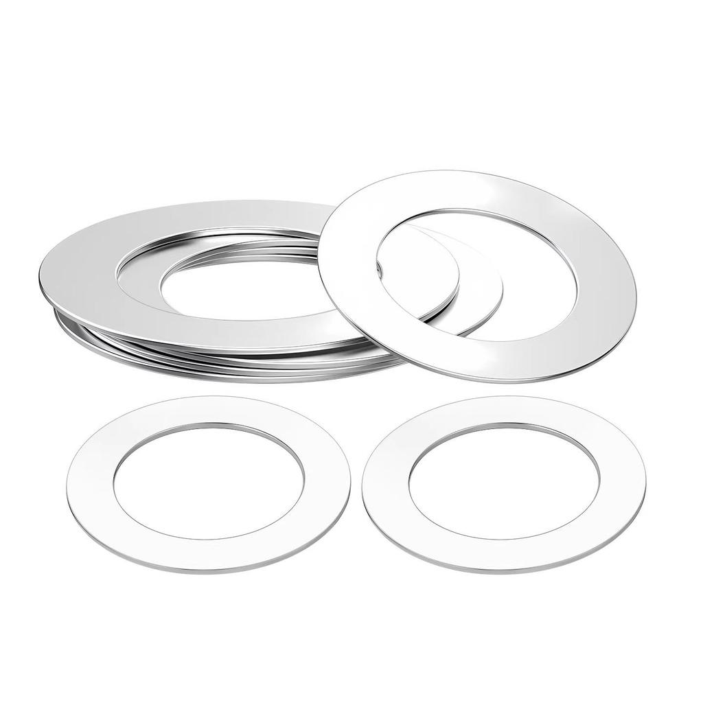 304 Stainless Steel Ultra-Thin Flat Washer, Thickness: 0.1/0.2/0.3/0.4/0.5 Mm, Sizes M1-M8