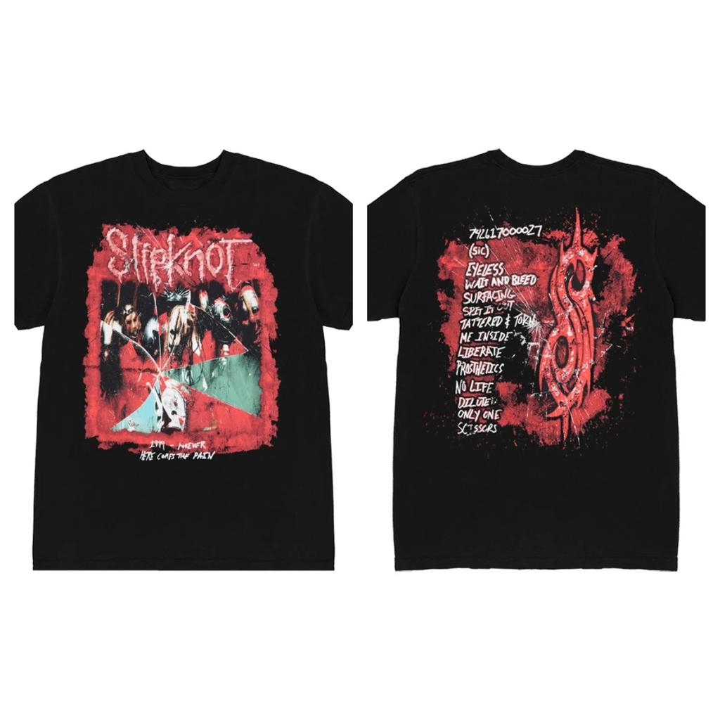 Slipknot Classic Logo & S-Tattoo Vintage T-Shirt | Nu-Metal Rock Band Streetwear Tee