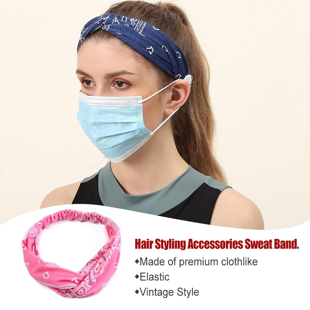 Sports Headband Outdoor Skincare Accessories Cotton Headbands Headband Supplies Home Wash Face Printing Accessories Buttons