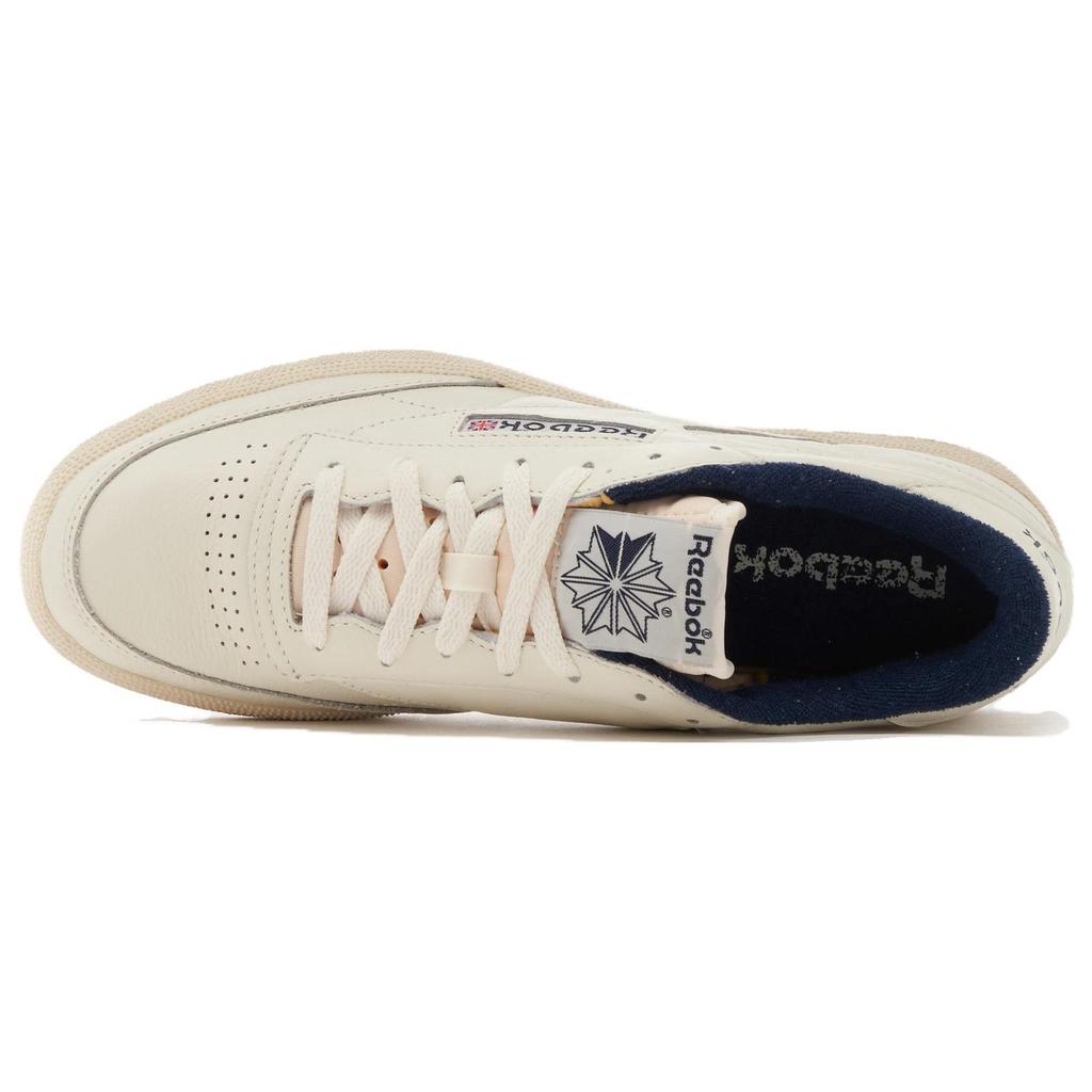 Reebok Club C 85 Vintage Kritt Marineblå Unisex Sneakers Krem Alabast 100007796