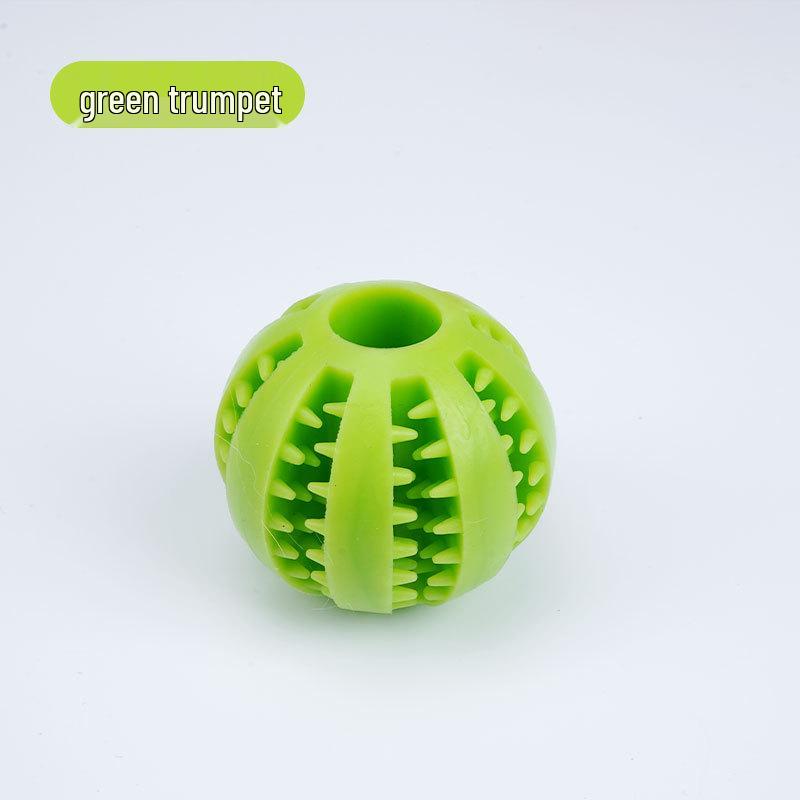

Dog Food-Dispensing Molar Ball - Bite-Resistant Rubber Toy for Golden Retrievers & Puppies