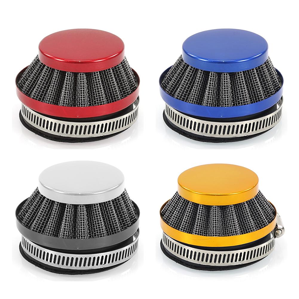 Universal Mini Air Intake Filter Carburetor Vent Breather Aluminum Alloy High Flow Intake Mesh Air Cleaner For Go Kart Dirt Bike