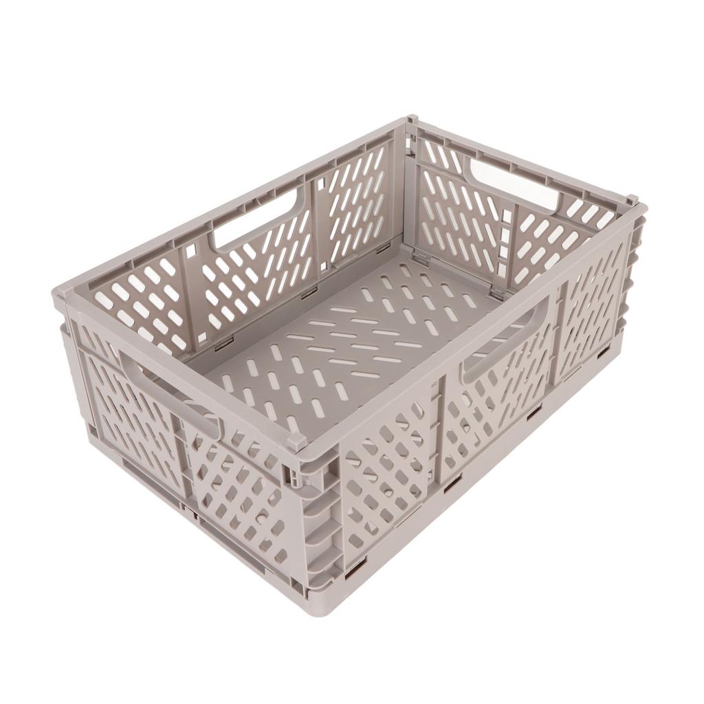 Collapsible Storage Crate Thicken Large Capacity Storage Crate Plastic Folding Storage Basket for Office Laundry