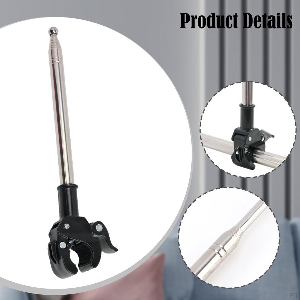 Držák vlajkové tyče na motorku Vlajková tyč Přenosný Všestranný Vhodný pro 35mm průměr Pevný Nastavitelný