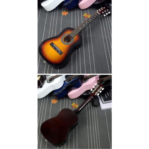 Ghbunuz Classical Guitar, 30-inch Children's Folk Acoustic Guitar, Natural Wood, 6-String, Gift for Boys and Girls, Especially for Beginners (Blue)