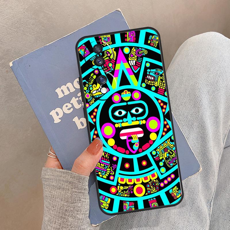 Aztec Calendar Mayan Native Stone For Honor Magic 6 7 8 Pro Case For Honor 400 200 Lite 50 70 90 X8c X8b X9a X9b X9c X9d Win RT