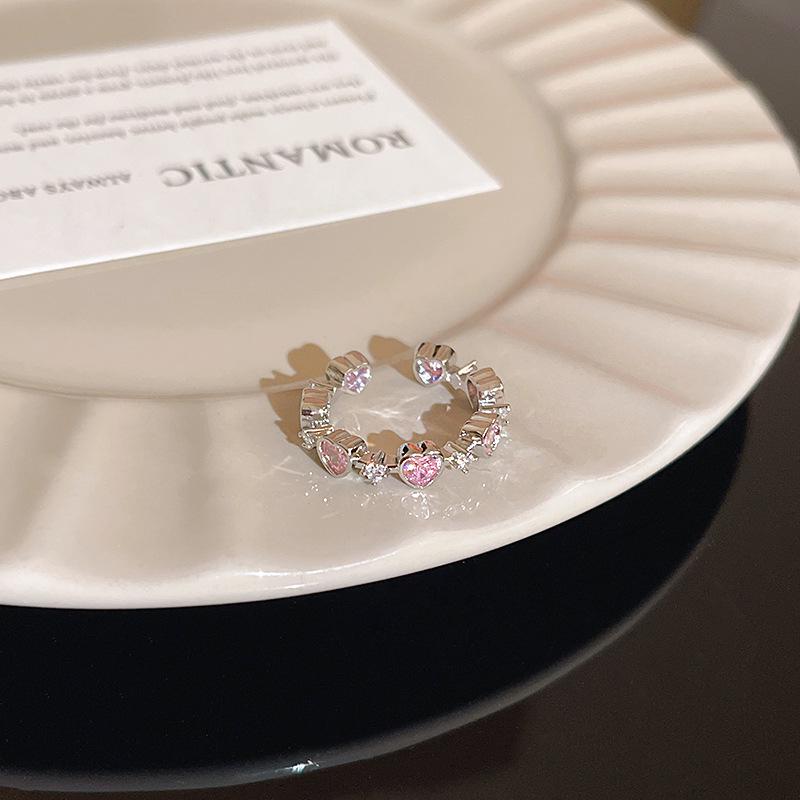 

Элегантное циркониевое регулируемое открытое кольцо для женщин - Шикарное ювелирное изделие для личности